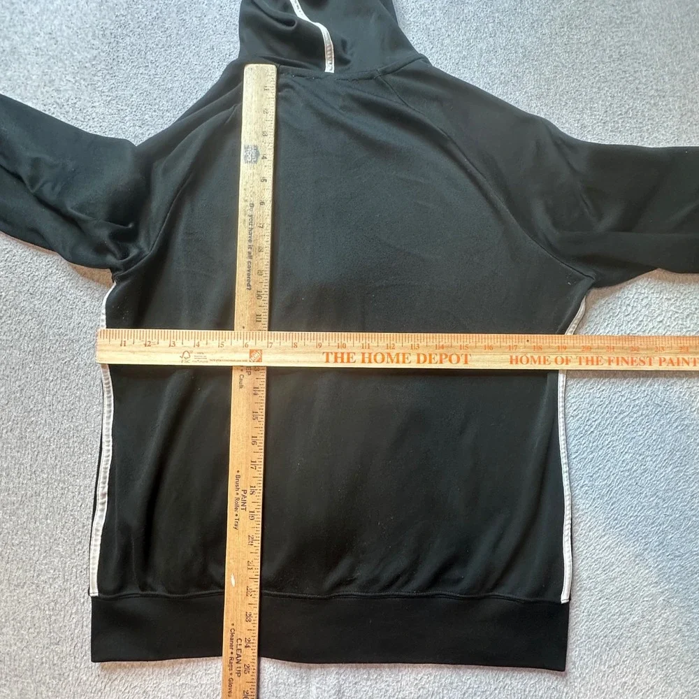 Nike Hoodie Mens XL Black Dri-FIT Full Zip 348438-010 Athletic Raglan Activewear